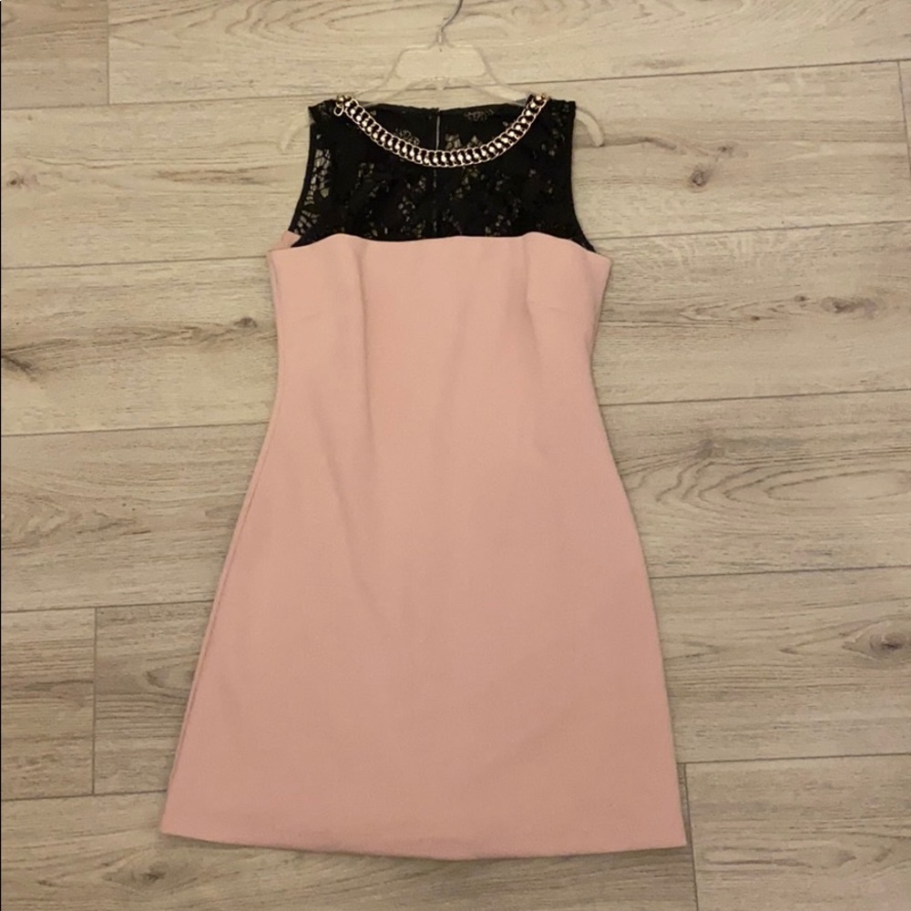 Jessica Simpson Pink Party Dress with Lace Chest